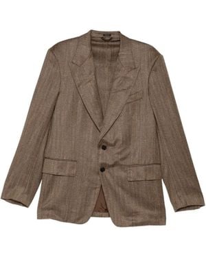 Tom Ford Damier Shelton Sakko - Braun
