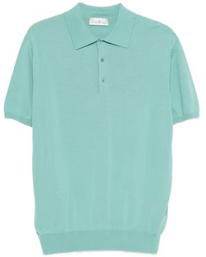 Della Ciana Buttoned Short-Sleeve Polo Shirt - Blue