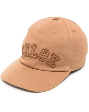 Chloé Logo-Embroidered Baseball Cap - Natural