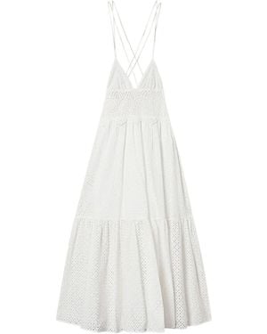 Twinset Broderie-Anglaise Dress - White