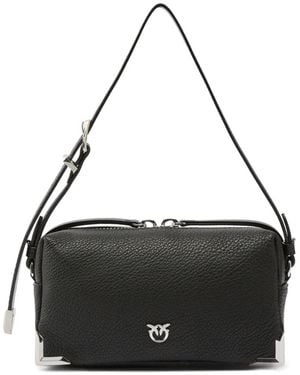 Pinko Borsa A Spalla Con Applicazione - Nero
