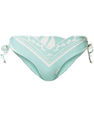 Twinset Gemustertes Bikinihöschen Mit Schnürung - Blau