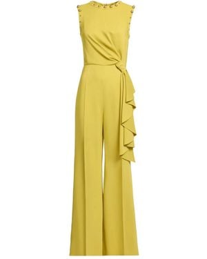 Elie Saab Stud-Embellished Jumpsuit - Yellow