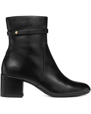 Geox Botas Eleana Con Tacón De 60 Mm - Negro