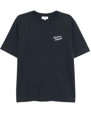 Maison Kitsuné Handwriting Comfort Tee-Shirt - Blue