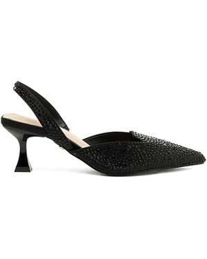Twentyfourhaitch Pointed Toe Court Shoes - Black