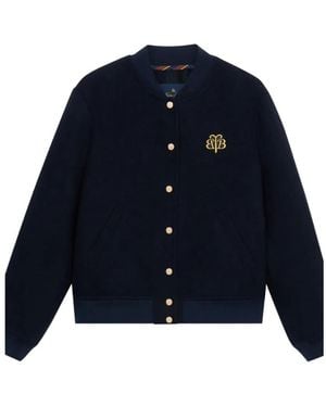 Brooks Brothers Varsity Bomber Jacket - Blue