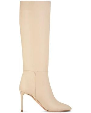 Aquazzura Bottes À Bout Rond - White