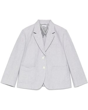 Thom Browne Cropped Sportcoat - White