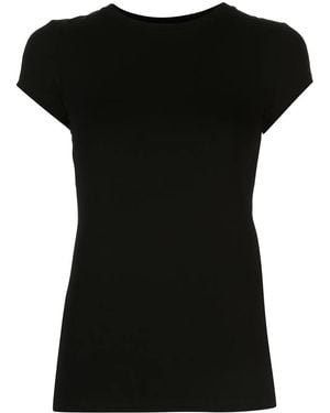L'Agence Ressi Crew Neck T-Shirt - Black