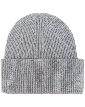 Lisa Yang Stockholm Ribbed Beanie Hat - Grey