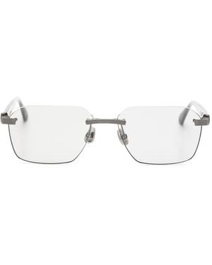 Brunello Cucinelli Rimless Sunglasses - White