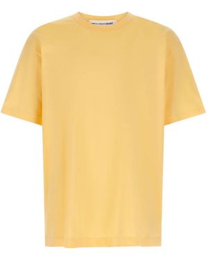 Comme des Garçons Logo Print T-Shirt - Yellow