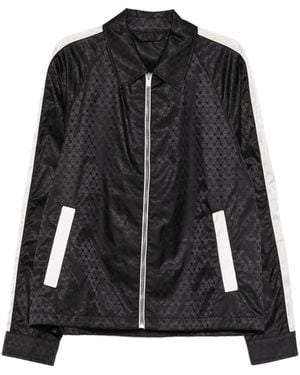 McQueen Skull-Print Shirt Jacket - Black
