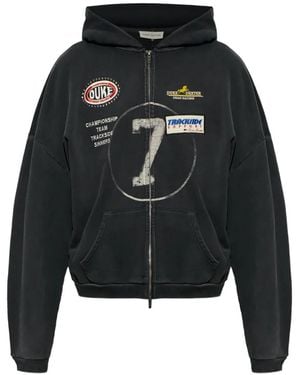 Duke & Dexter Dr4 Eat Dirt Graphic-Print Zip-Up Hoodie - Black