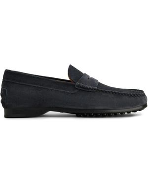 Tod's Leather Loafer Shoes - Black
