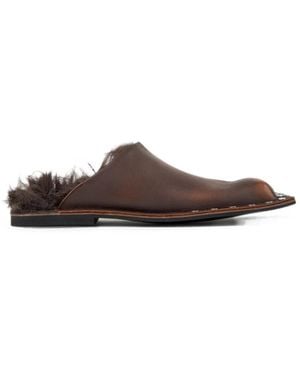 CAMPERLAB Menosmal Mules Mit Nieten - Braun