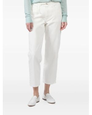 Xirena Belted Cropped Pants - White