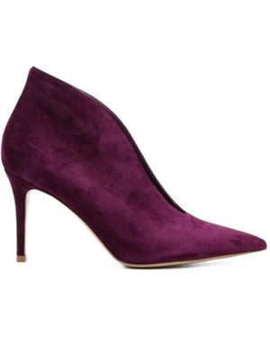 Gianvito Rossi Suede Pumps - Purple
