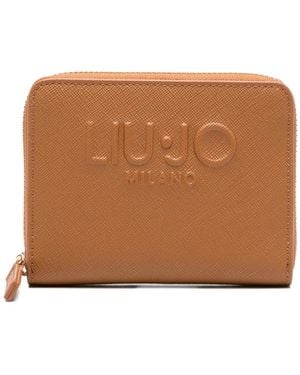 Liu Jo Logo Zip Wallet - Brown