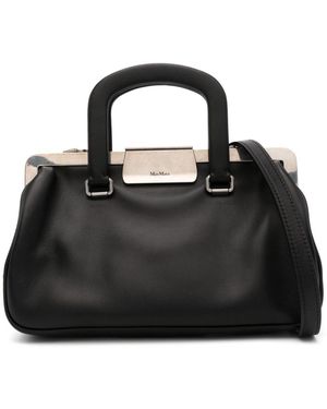 Max Mara レザーハンドバッグ - ブラック
