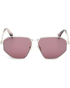 Max Mara Eyewear Lunettes De Soleil À Monture Géométrique - Rose