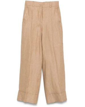 Incotex Linen Trousers - Natural