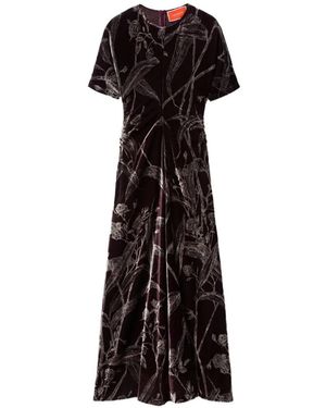 La DoubleJ Angelica Floral-Print Dress - Black