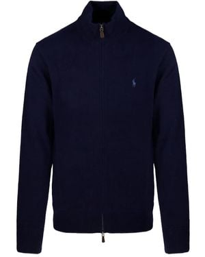 Ralph Lauren ジップアップ スウェットシャツ - ブルー