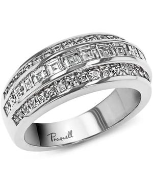 Pragnell Anillo Manhattan en platino con diamantes - Metálico