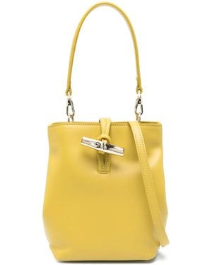 Longchamp Mini Le Roseau Bucket Bag - Yellow