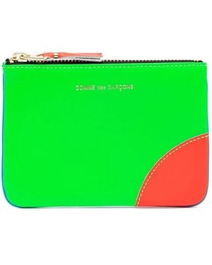Comme des Garçons Super Fluo Leather Pouch - Green