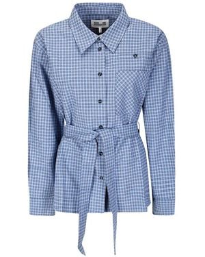 Baum und Pferdgarten Check Belted Shirt - Blue