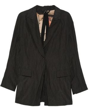 Masnada Blazer À Détail Style Corset - Black