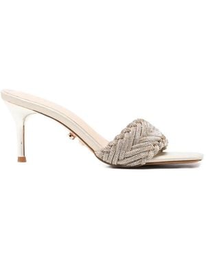 Twentyfourhaitch Sorgeta Braided Mules - White