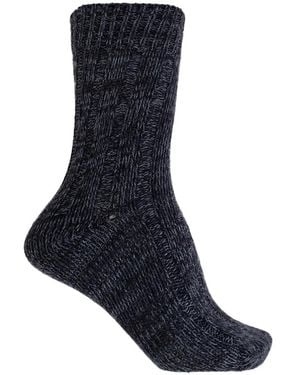 Birkenstock Ribbed-Knit Socks - Blue