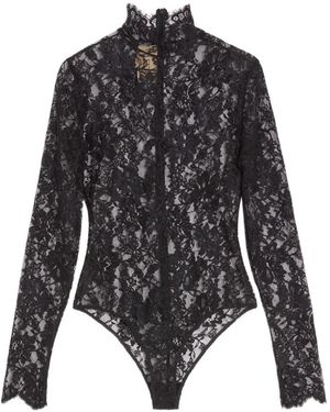Valentino Garavani High-Neck Lace Bodysuit - Black