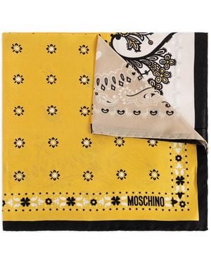 Moschino Foulard Con Stampa A Fiori - Giallo