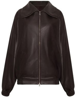 Adam Lippes Presley Bomber Jacket - Black