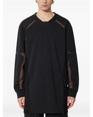 A.A.Spectrum光谱 Camiseta con panel de malla - Negro