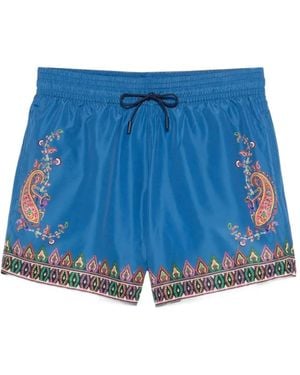 Etro Swim-Trunk Roma - Blue