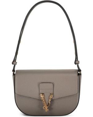 Versace Virtus Shoulder Bag - Grey