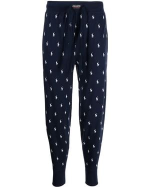 Polo Ralph Lauren All-Over Pony Print Trousers - Blue