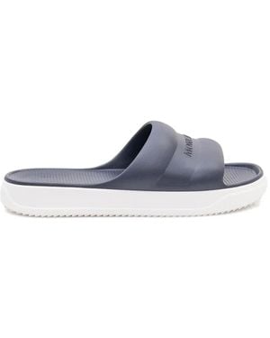 Moncler Wattierte Altive Pantoletten - Blau