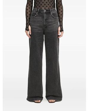 Ksubi Strider Stretch Lovestruck cross detail jeans - Schwarz