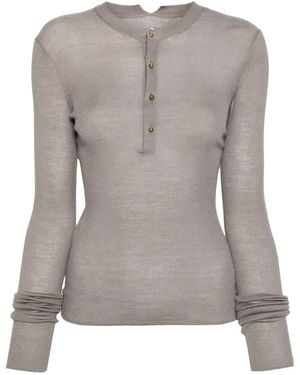 JNBY Cut-Out Knitted Top - Grey