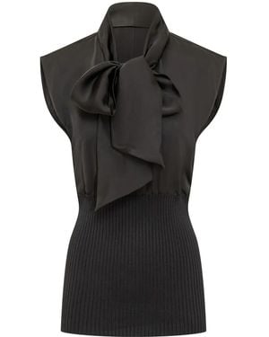 Fabiana Filippi Satin Blouse - Black