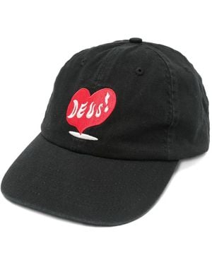 Deus Ex Machina Logo-Embroidered Cap - Black