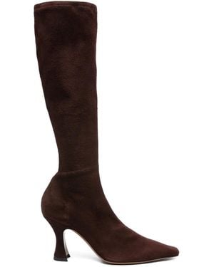 Neous 80Mm Knee-High Suede Boots - Brown
