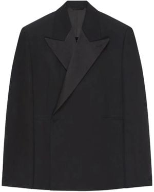 Givenchy Satin-Lapel Suit Jacket - Black